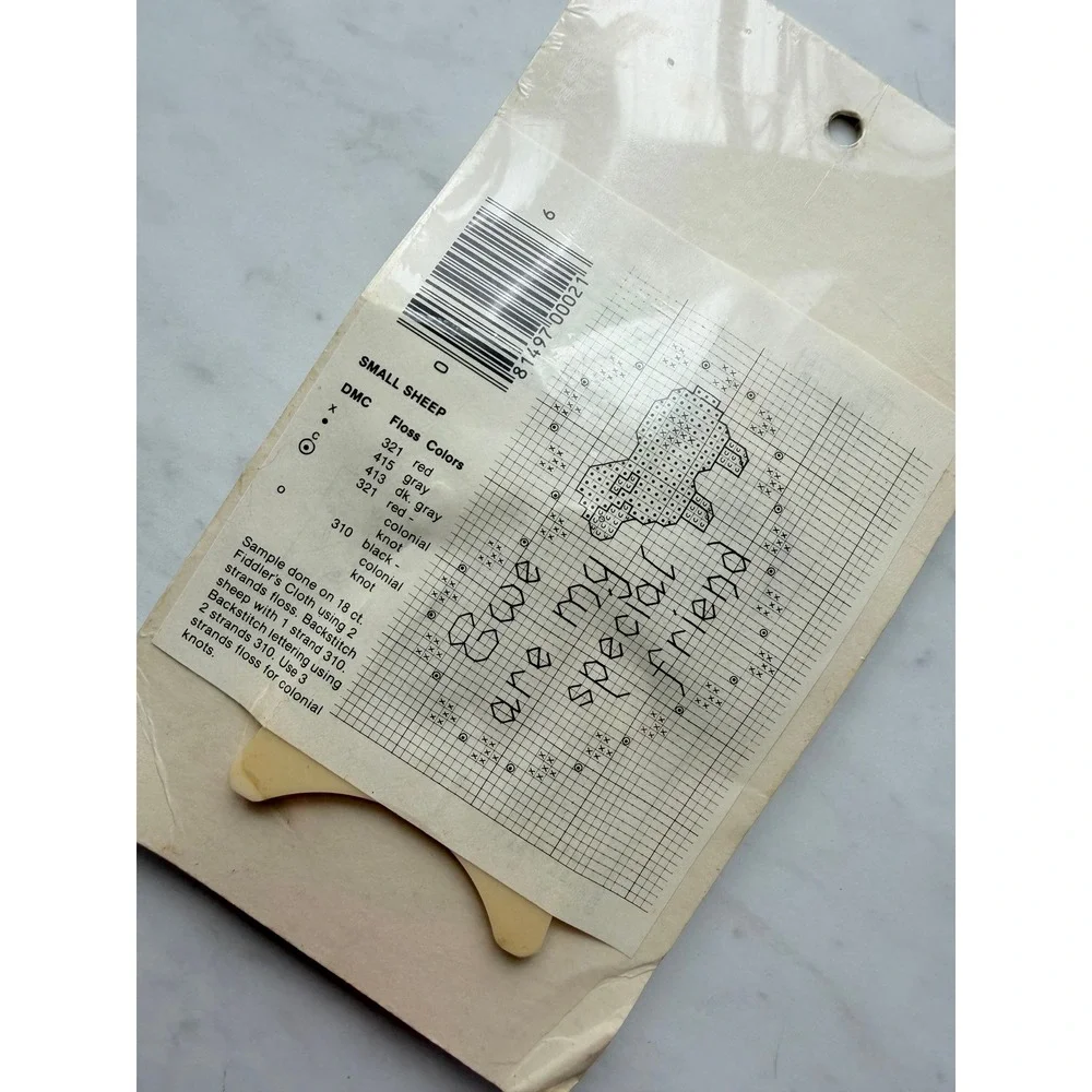 VTG Country Traditional Cross Stitch Pattern‎ Small Frame No Thread/Fabric